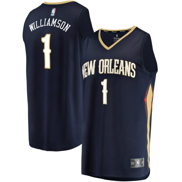 youth new orleans pelicans zion williamson fanatics navy fast break replica player jersey – icon edition – Genuine NBA Hats & Jerseys for Fans