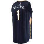 youth new orleans pelicans zion williamson fanatics navy fast break replica player jersey – icon edition – Genuine NBA Hats & Jerseys for Fans