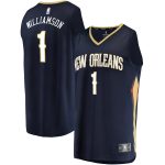 youth new orleans pelicans zion williamson fanatics navy replica fast break jersey – icon edition – Genuine NBA Hats & Jerseys for Fans