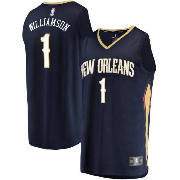 youth new orleans pelicans zion williamson fanatics navy replica fast break jersey – icon edition – Genuine NBA Hats & Jerseys for Fans