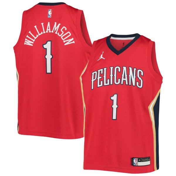 youth new orleans pelicans zion williamson jordan brand red 202021 swingman player jersey – statement edition – Genuine NBA Hats & Jerseys for Fans