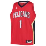 youth new orleans pelicans zion williamson jordan brand red 202021 swingman player jersey – statement edition – Genuine NBA Hats & Jerseys for Fans