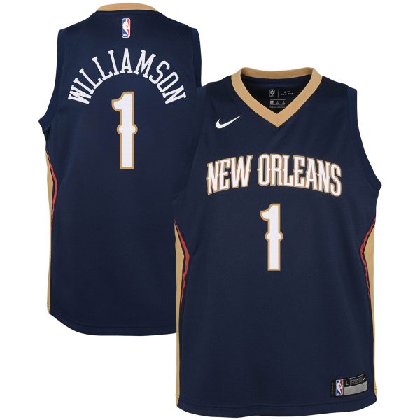 youth new orleans pelicans zion williamson nike navy swingman jersey – icon edition – Genuine NBA Hats & Jerseys for Fans