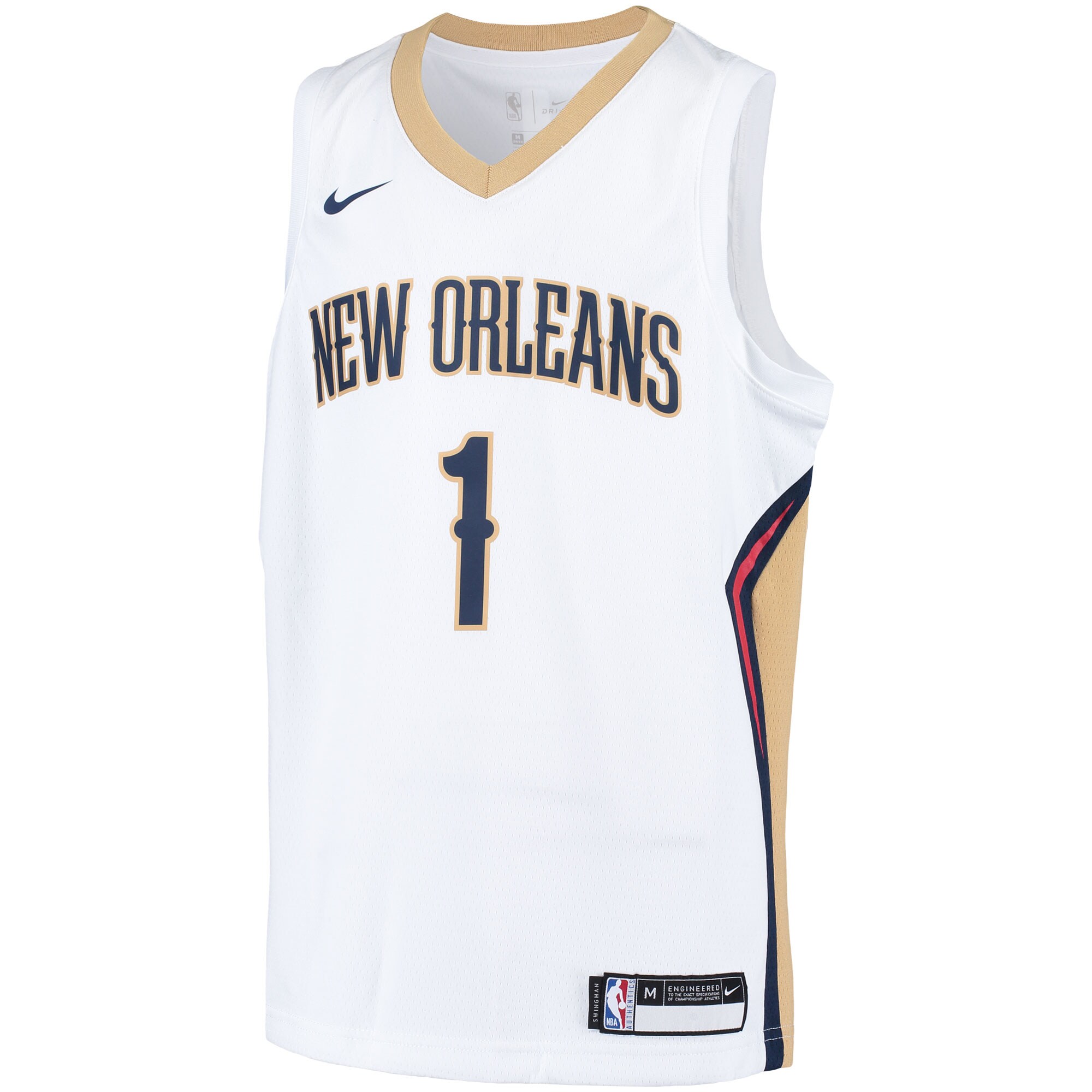 youth new orleans pelicans zion williamson nike white swingman player jersey – association edition – Genuine NBA Hats & Jerseys for Fans