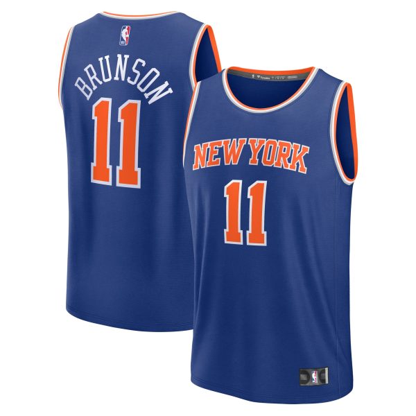 youth new york knicks jalen brunson fanatics blue fast break replica player jersey – icon edition – Genuine NBA Hats & Jerseys for Fans
