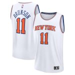 youth new york knicks jalen brunson fanatics white fast break replica player jersey – association edition – Genuine NBA Hats & Jerseys for Fans