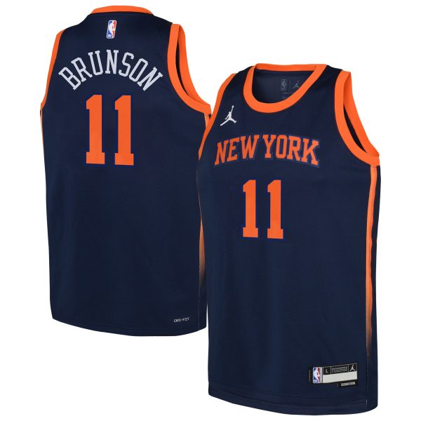 youth new york knicks jalen brunson jordan brand navy swingman jersey – statement edition – Genuine NBA Hats & Jerseys for Fans