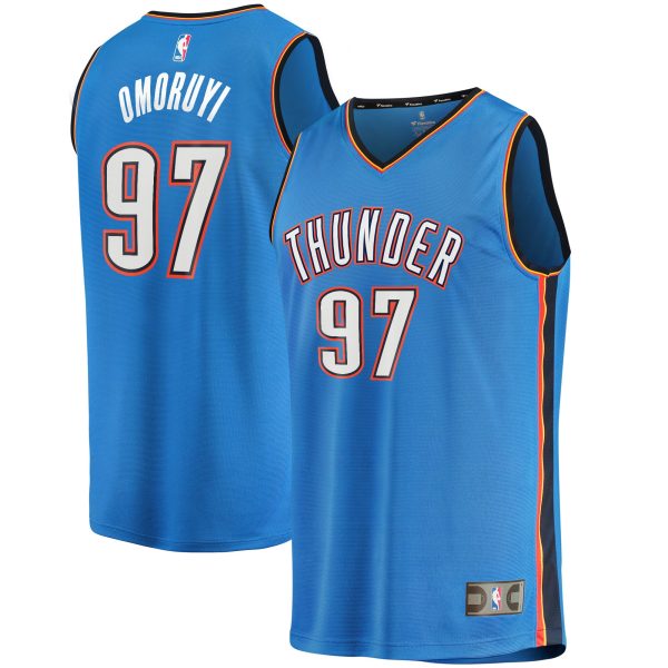 youth oklahoma city thunder eugene omoruyi fanatics blue fast break player jersey – icon edition – Genuine NBA Hats & Jerseys for Fans