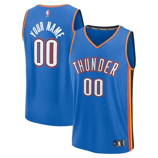 youth oklahoma city thunder fanatics blue fast break custom replica jersey – icon edition – Genuine NBA Hats & Jerseys for Fans