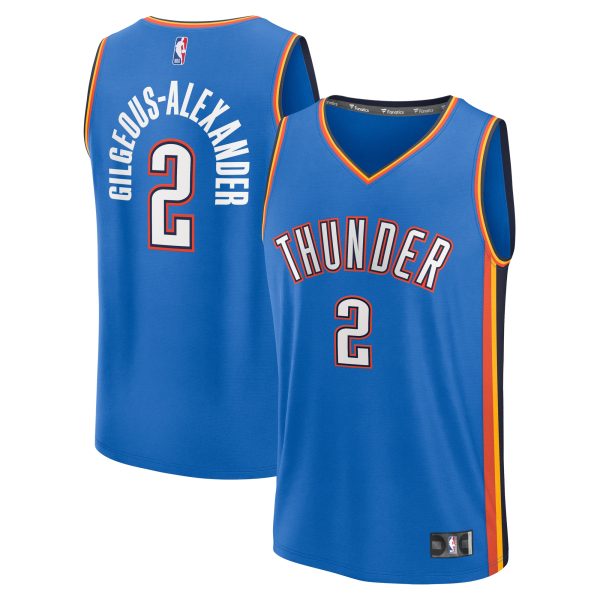 youth oklahoma city thunder shai gilgeous-alexander fanatics blue fast break replica player jersey – icon edition – Genuine NBA Hats & Jerseys for Fans