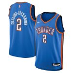 youth oklahoma city thunder shai gilgeous-alexander nike blue swingman jersey – icon edition – Genuine NBA Hats & Jerseys for Fans