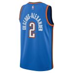 youth oklahoma city thunder shai gilgeous-alexander nike blue swingman jersey – icon edition – Genuine NBA Hats & Jerseys for Fans
