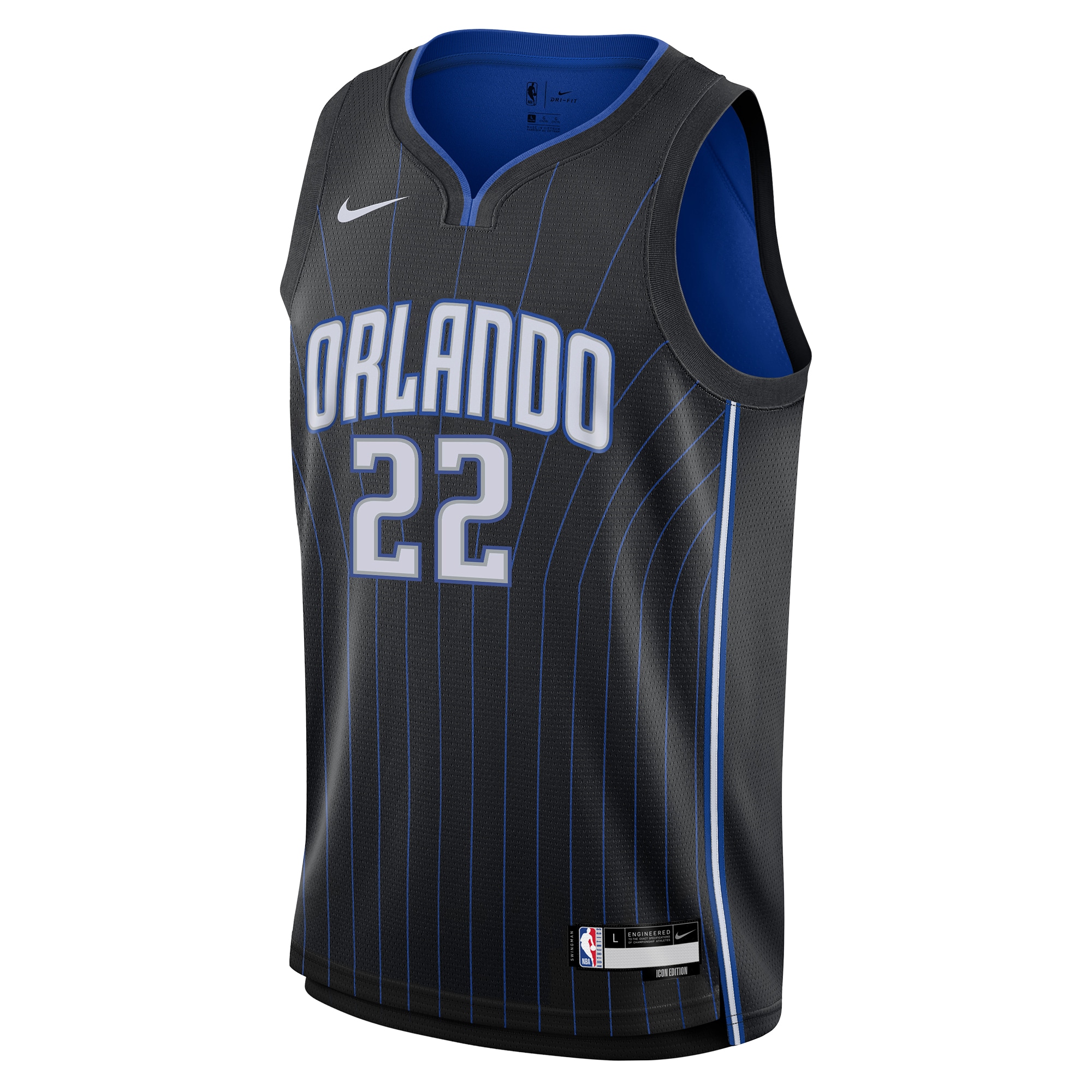 youth orlando magic franz wagner nike black swingman jersey – icon edition – Genuine NBA Hats & Jerseys for Fans