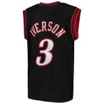 youth philadelphia 76ers allen iverson mitchell amp ness black hardwood classics swingman throwback jersey – Genuine NBA Hats & Jerseys for Fans