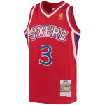 youth philadelphia 76ers allen iverson mitchell amp ness red 199697 hardwood classics swingman throwback jersey – Genuine NBA Hats & Jerseys for Fans