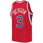youth philadelphia 76ers allen iverson mitchell amp ness red 199697 hardwood classics swingman throwback jersey – Genuine NBA Hats & Jerseys for Fans
