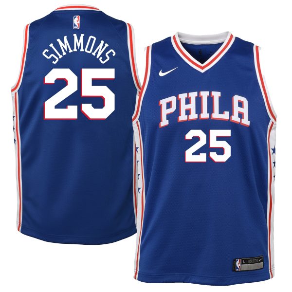 youth philadelphia 76ers ben simmons nike royal swingman jersey – icon edition – Genuine NBA Hats & Jerseys for Fans