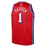 youth philadelphia 76ers james harden jordan brand red swingman jersey – statement edition – Genuine NBA Hats & Jerseys for Fans