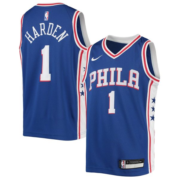 youth philadelphia 76ers james harden nike royal swingman jersey – icon edition – Genuine NBA Hats & Jerseys for Fans