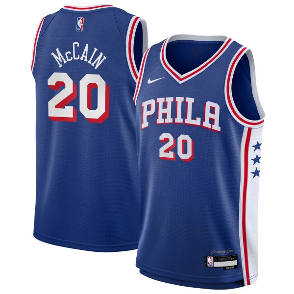 youth philadelphia 76ers jared mccain nike royal swingman jersey – icon edition – Genuine NBA Hats & Jerseys for Fans