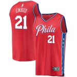 youth philadelphia 76ers joel embiid fanatics red 201920 fast break replica player team jersey – statement edition – Genuine NBA Hats & Jerseys for Fans