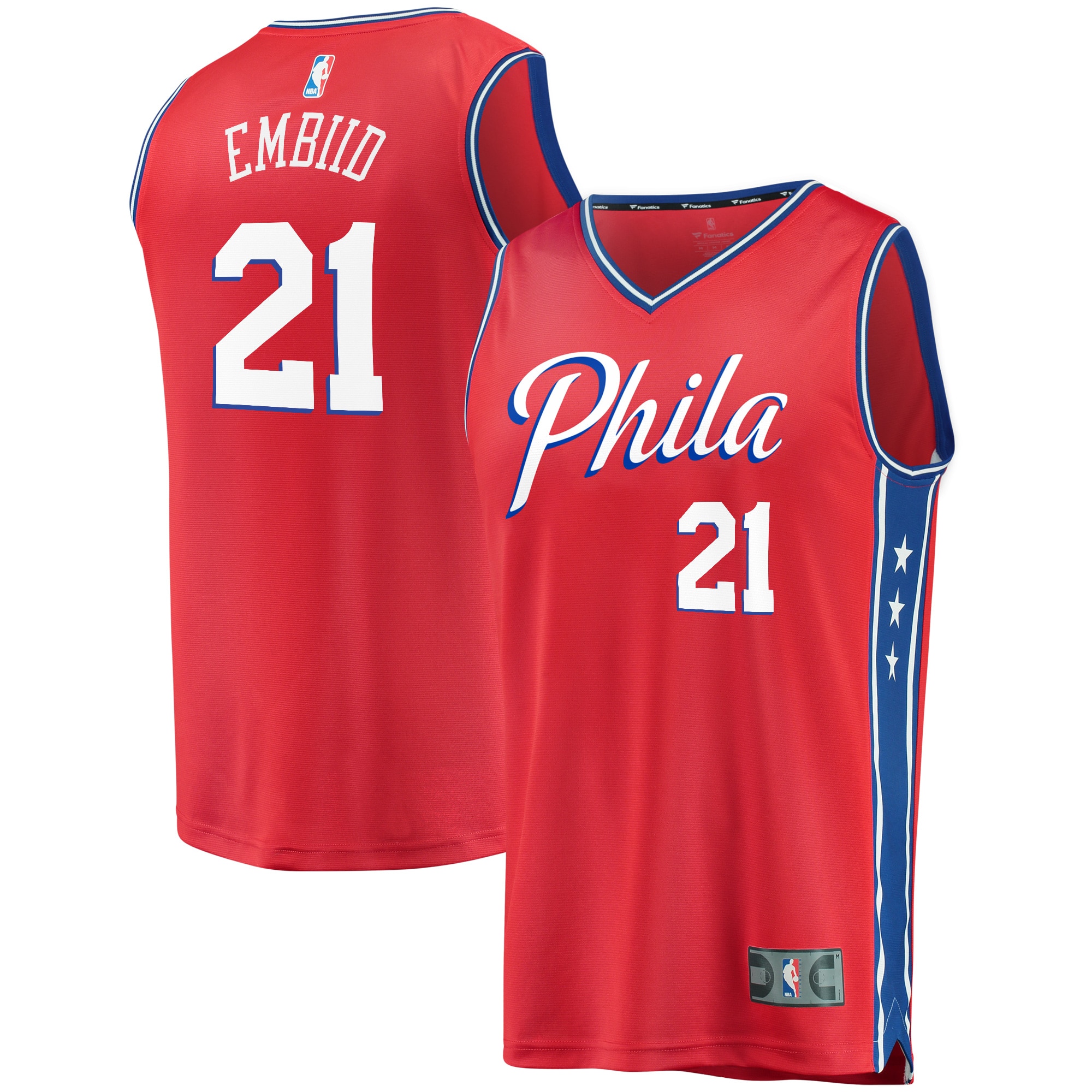 youth philadelphia 76ers joel embiid fanatics red 201920 fast break replica player team jersey – statement edition – Genuine NBA Hats & Jerseys for Fans