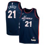youth philadelphia 76ers joel embiid nike navy swingman replica jersey – city edition – Genuine NBA Hats & Jerseys for Fans