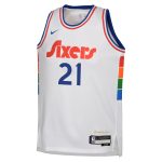 youth philadelphia 76ers joel embiid nike white 202425 swingman player jersey – city edition – Genuine NBA Hats & Jerseys for Fans