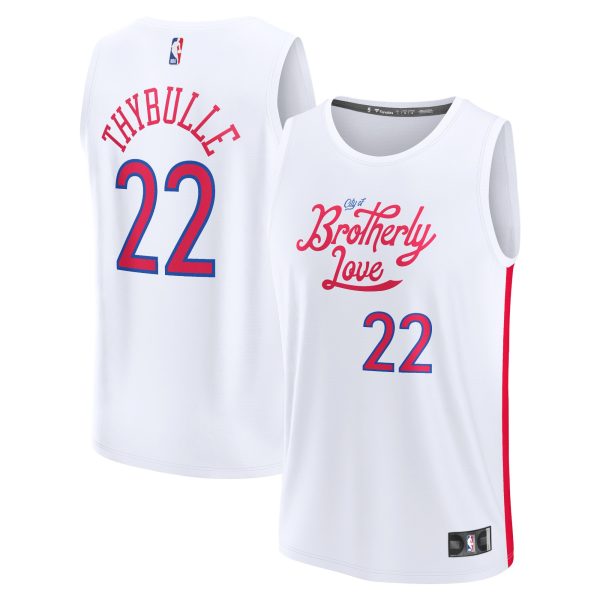 youth philadelphia 76ers matisse thybulle fanatics white fastbreak jersey – city edition – Genuine NBA Hats & Jerseys for Fans