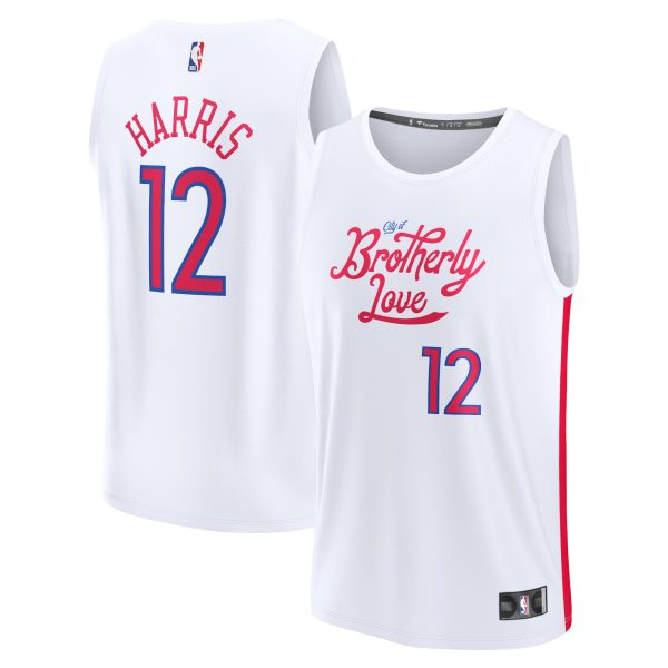 youth philadelphia 76ers tobias harris fanatics white fastbreak jersey – city edition – Genuine NBA Hats & Jerseys for Fans