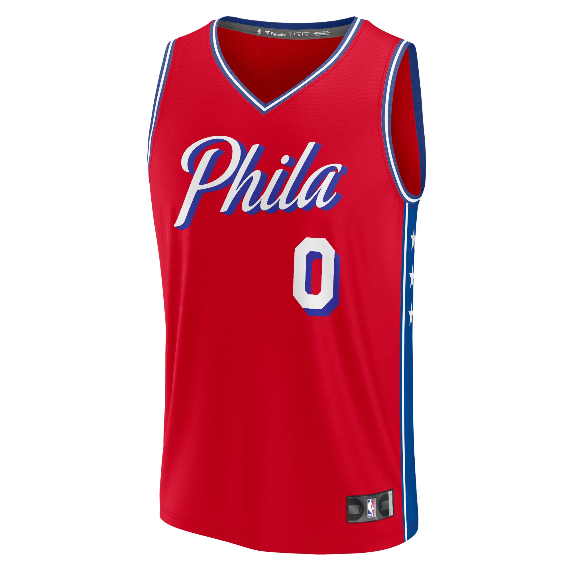 youth philadelphia 76ers tyrese maxey fanatics red fast break player jersey – statement edition – Genuine NBA Hats & Jerseys for Fans