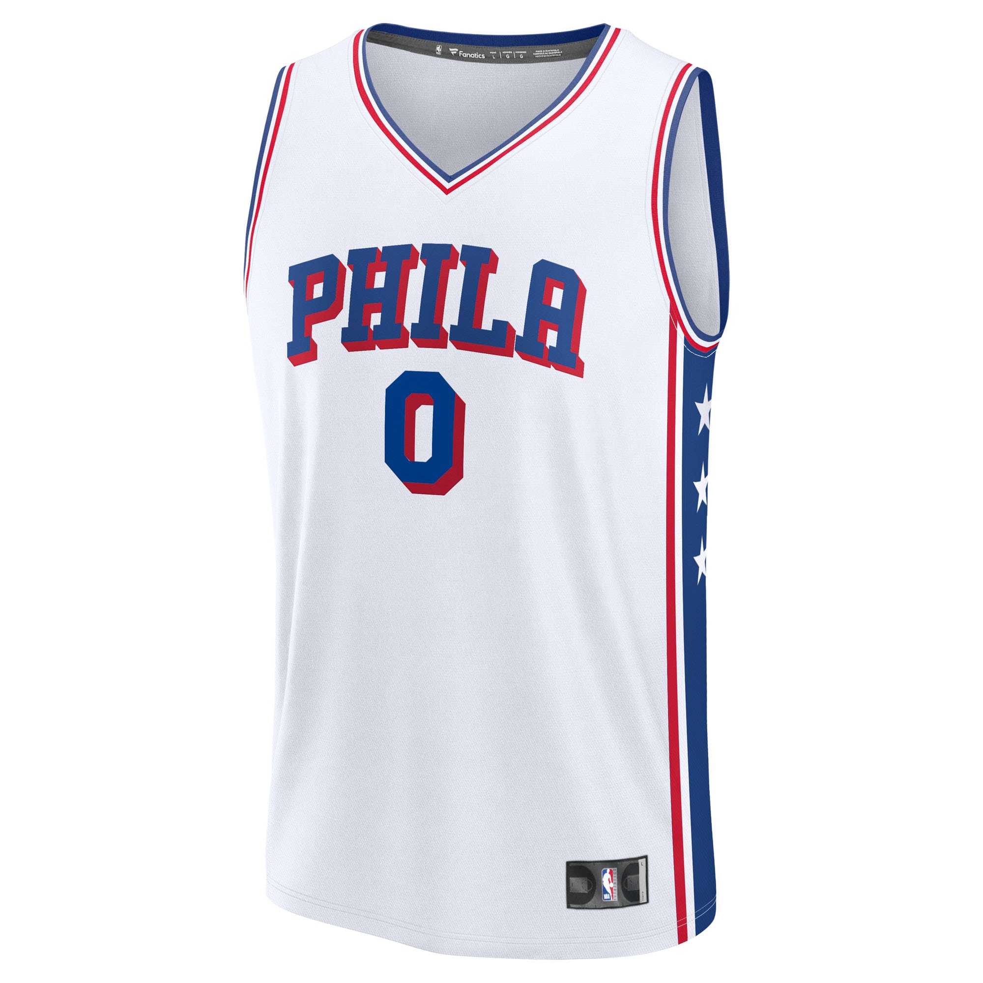 youth philadelphia 76ers tyrese maxey fanatics white fast break replica player jersey – association edition – Genuine NBA Hats & Jerseys for Fans