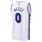 youth philadelphia 76ers tyrese maxey fanatics white fast break replica player jersey – association edition – Genuine NBA Hats & Jerseys for Fans