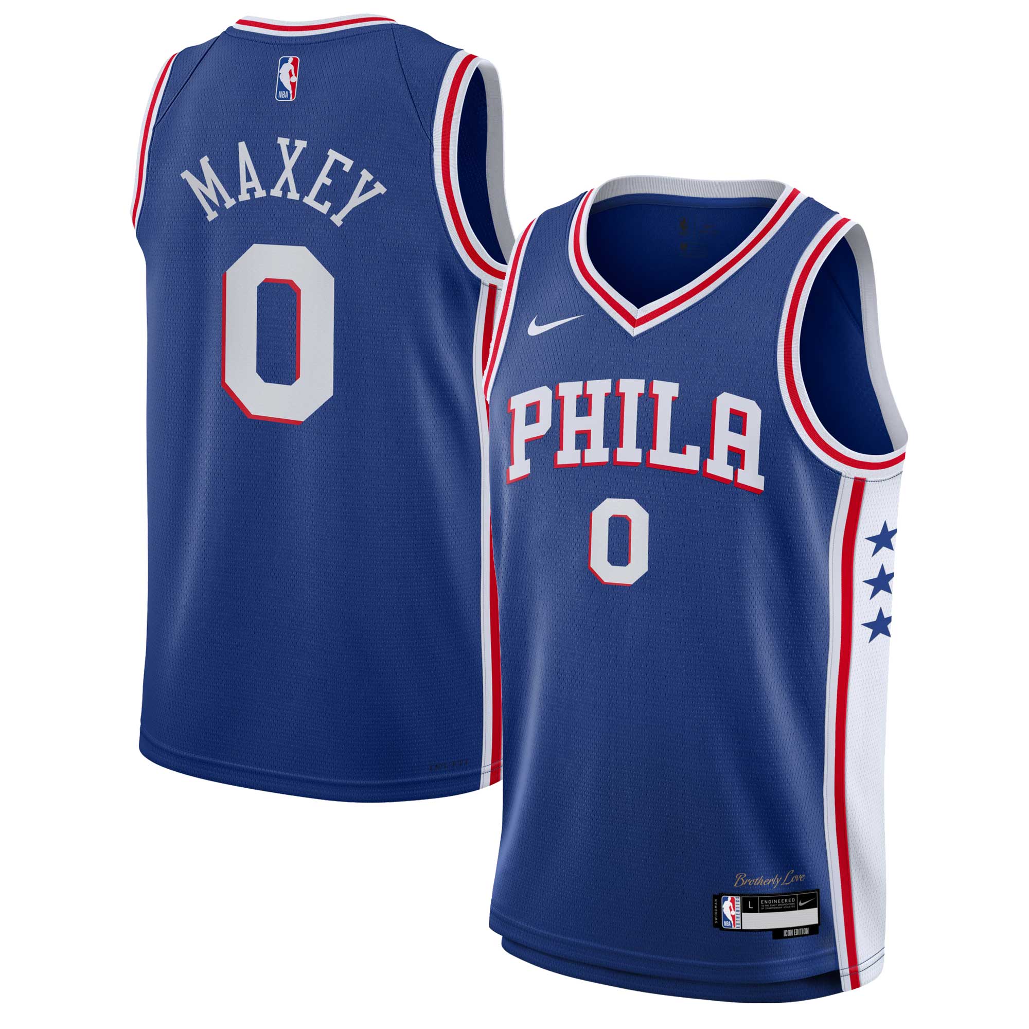 youth philadelphia 76ers tyrese maxey nike royal swingman jersey – icon edition – Genuine NBA Hats & Jerseys for Fans