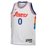 youth philadelphia 76ers tyrese maxey nike white 202425 swingman player jersey – city edition – Genuine NBA Hats & Jerseys for Fans