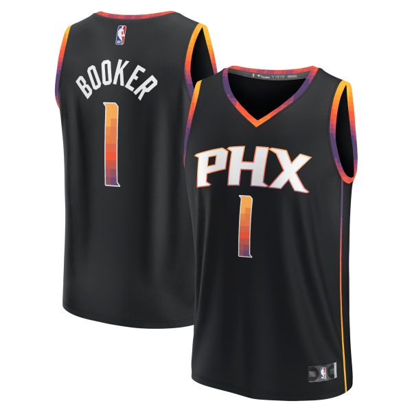 youth phoenix suns devin booker fanatics black fast break player jersey – statement edition – Genuine NBA Hats & Jerseys for Fans