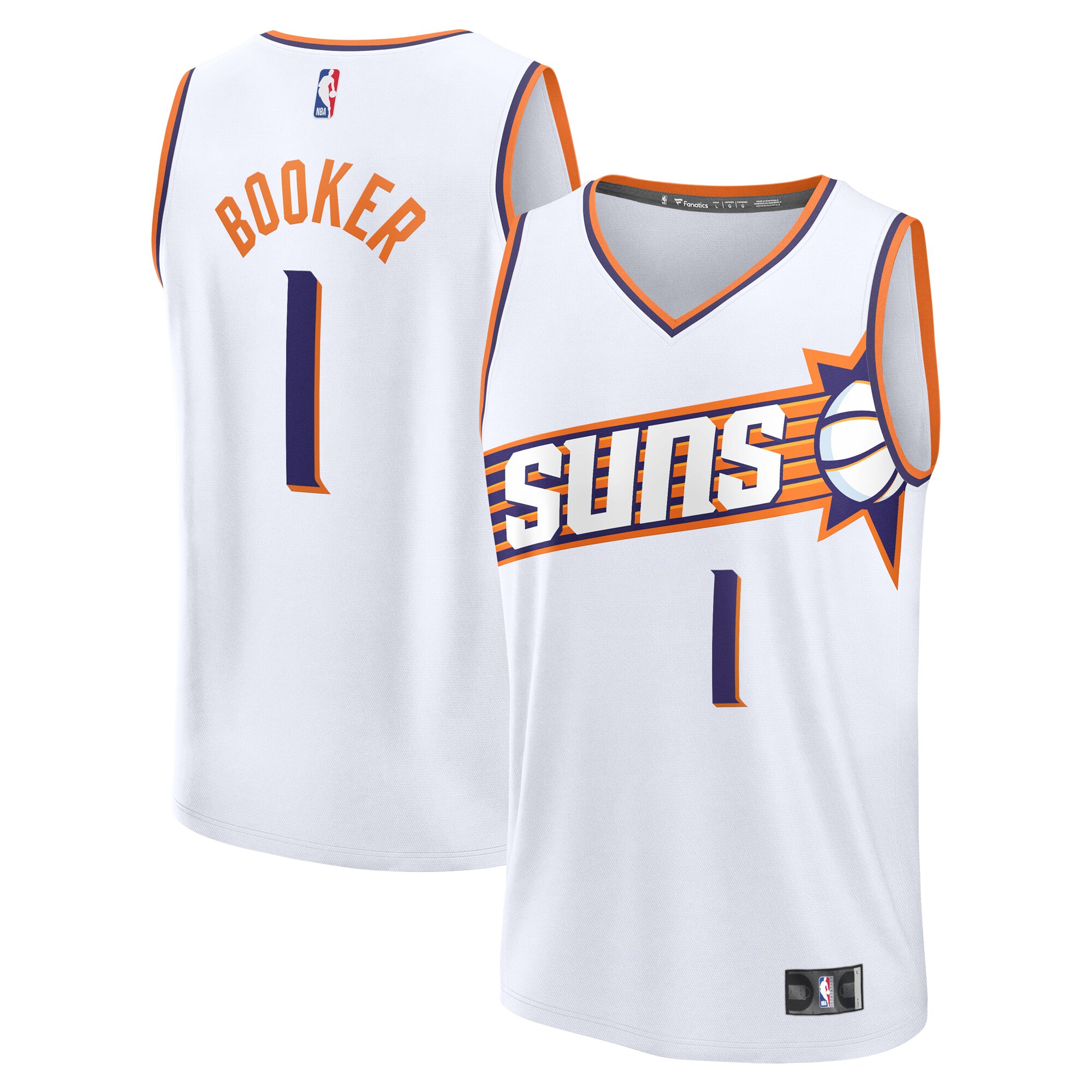 youth phoenix suns devin booker fanatics white fast break replica player jersey – association edition – Genuine NBA Hats & Jerseys for Fans