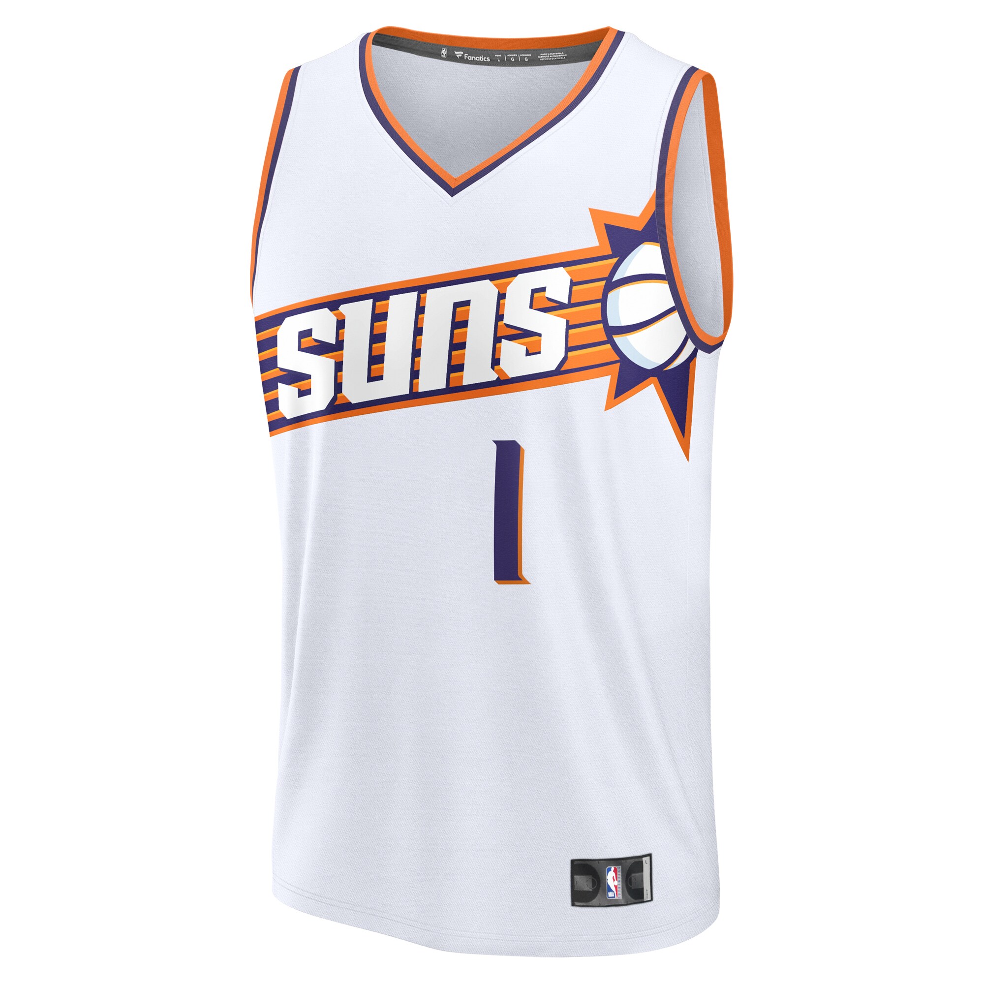 youth phoenix suns devin booker fanatics white fast break replica player jersey – association edition – Genuine NBA Hats & Jerseys for Fans