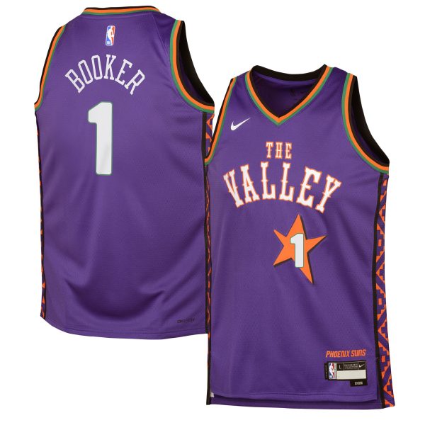 youth phoenix suns devin booker nike purple 202425 swingman player jersey – city edition – Genuine NBA Hats & Jerseys for Fans