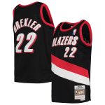 youth portland trail blazers clyde drexler mitchell amp ness black 199192 hardwood classics swingman jersey – Genuine NBA Hats & Jerseys for Fans