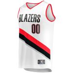 youth portland trail blazers fanatics white fast break replica custom jersey – association edition – Genuine NBA Hats & Jerseys for Fans