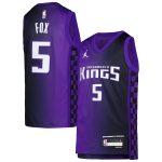 youth sacramento kings de8217aaron fox jordan brand purple swingman jersey – statement edition – Genuine NBA Hats & Jerseys for Fans