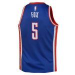 youth sacramento kings de8217aaron fox nike blue 202425 swingman player jersey – city edition – Genuine NBA Hats & Jerseys for Fans