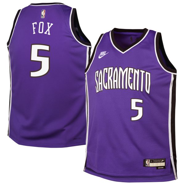 youth sacramento kings de8217aaron fox nike purple 202425 swingman jersey – classic edition – Genuine NBA Hats & Jerseys for Fans