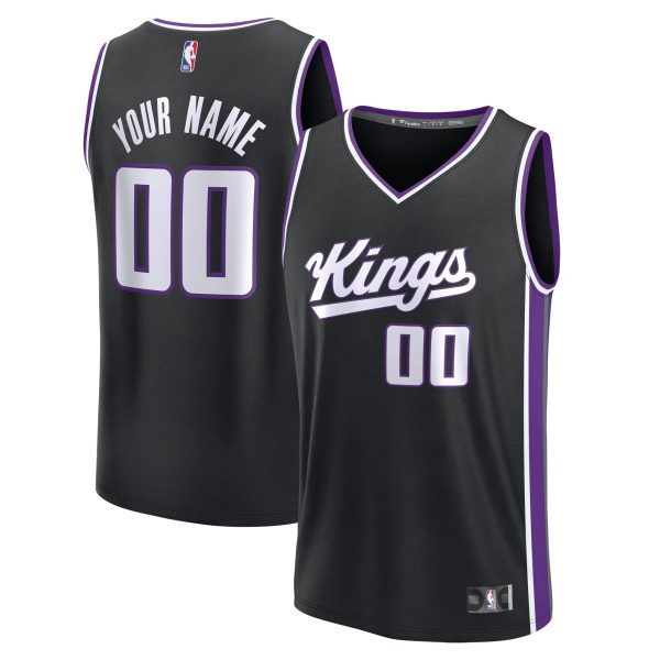 youth sacramento kings fanatics black custom fast break jersey – icon edition – Genuine NBA Hats & Jerseys for Fans
