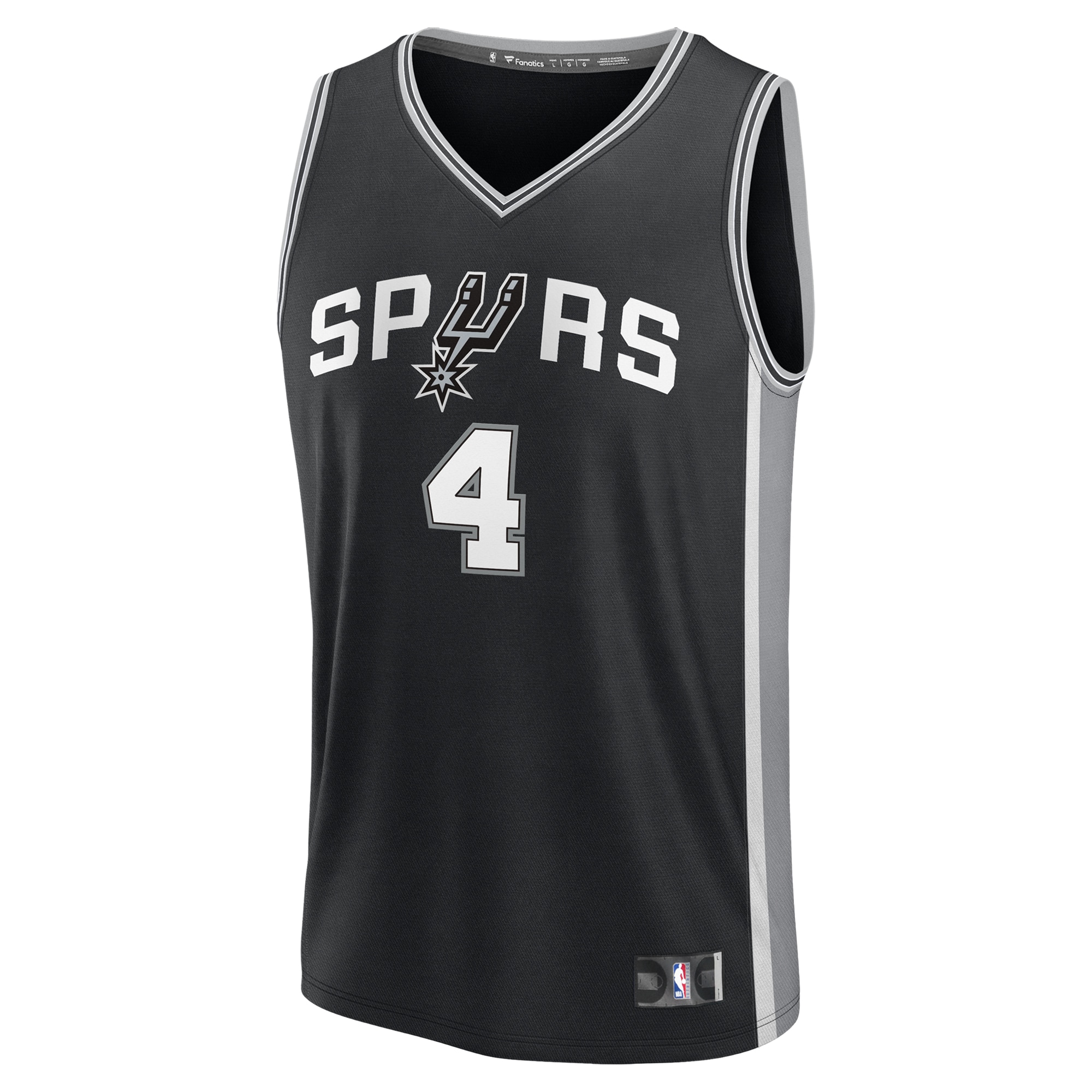 youth san antonio spurs de8217aaron fox fanatics black fast break replica player jersey – icon edition – Genuine NBA Hats & Jerseys for Fans