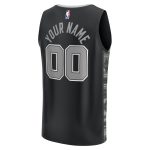 youth san antonio spurs fanatics black fast break replica custom jersey – statement edition – Genuine NBA Hats & Jerseys for Fans