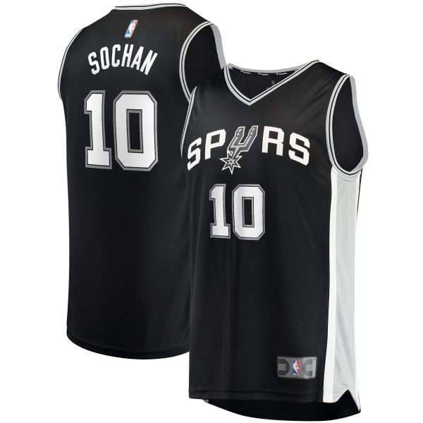 youth san antonio spurs jeremy sochan fanatics black 2022 nba draft first round pick fast break replica jersey – icon edition – Genuine NBA Hats & Jerseys for Fans