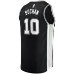 youth san antonio spurs jeremy sochan fanatics black 2022 nba draft first round pick fast break replica jersey – icon edition – Genuine NBA Hats & Jerseys for Fans