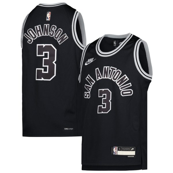youth san antonio spurs keldon johnson nike black 202223 swingman jersey – classic edition – Genuine NBA Hats & Jerseys for Fans